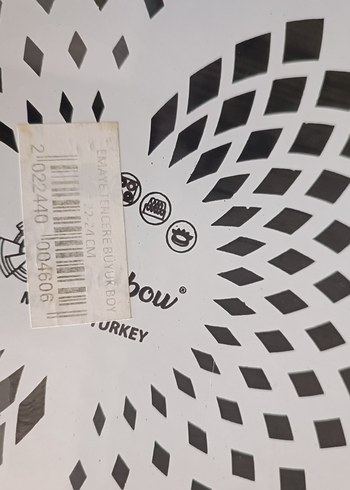 Mavi Desenli Emaye Tencere Kapaklı - Görsel 3