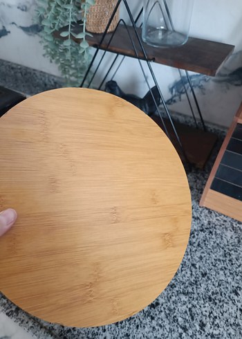 Bambu Yuvarlak Servis Tabağı Seti - Görsel 5