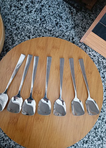 Paslanmaz Çelik 7 Parca dondurma Kaşığı Seti - Görsel 4