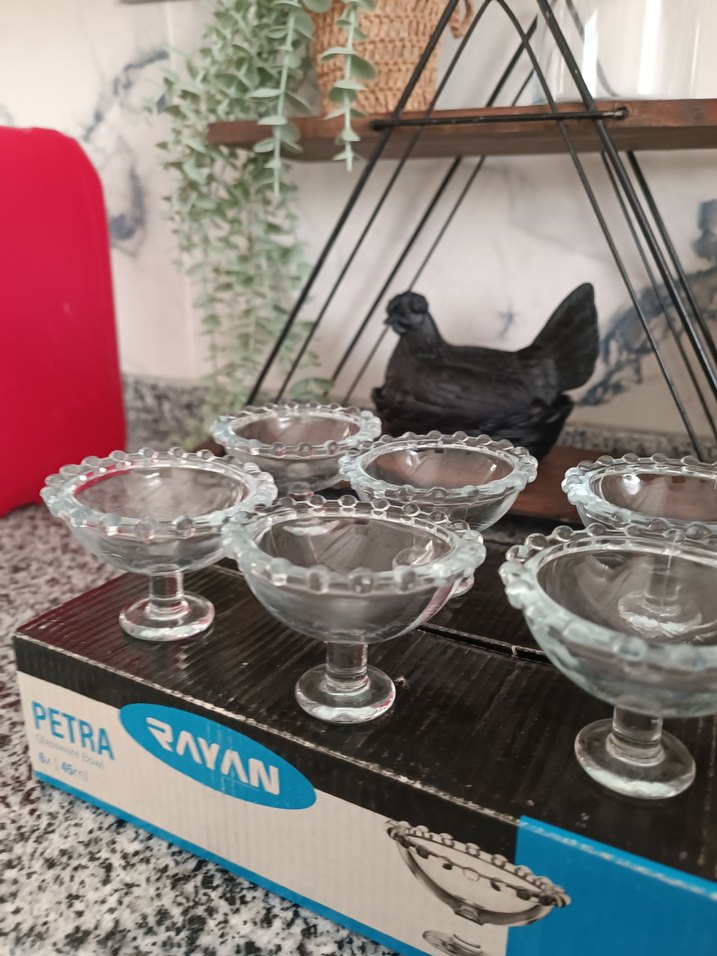 Petra Rayan 6'lı Cam Kase Seti 145 kahve yani lokumluk - Görsel 3