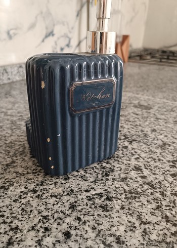 Madame Coco Mavi ve Gri Mutfak Bulaşık Süngeri Tutucu