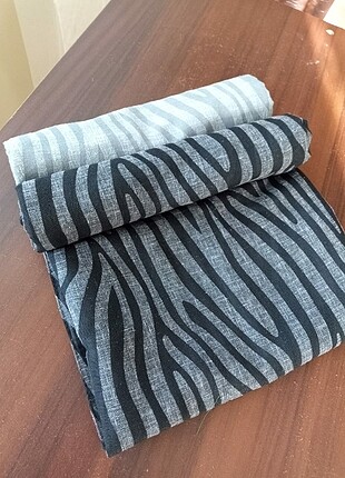 Fivescarf siyah pamuklus şal