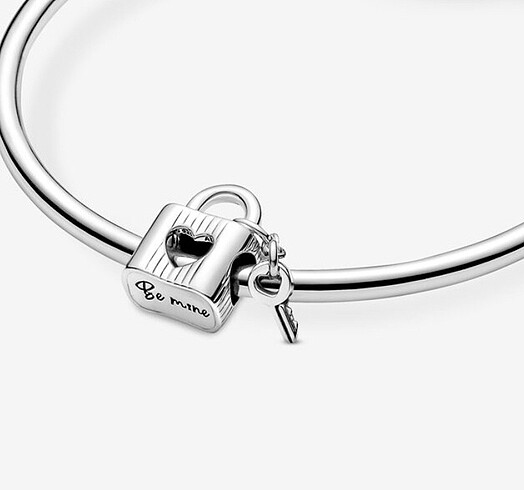Pandora Kilit ve Kalpli Anahtar Charm