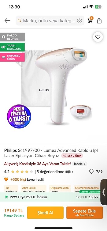Philips Lumea Advanced Sc1997/00