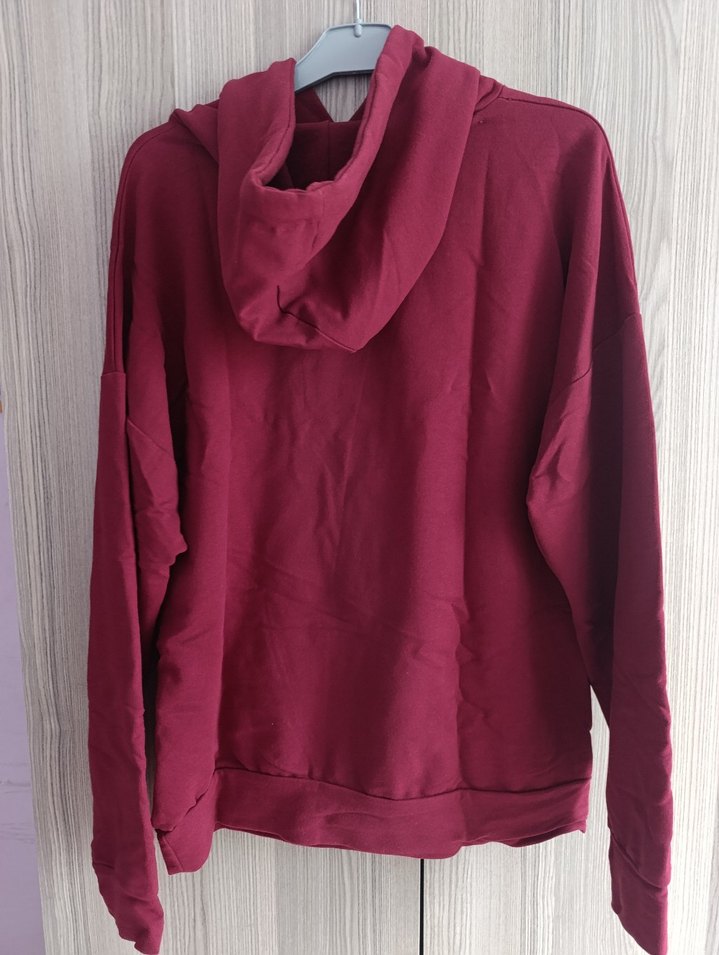 bordo sweatshirt - Görsel 2