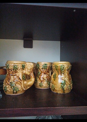 Renkli Camel Temalı Seramik Sürahi ve Bardak - Görsel 3