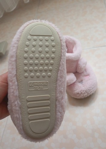 Kızlar için Pembe Sıcak Peluş Terlik - Görsel 2