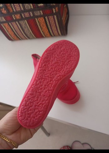 Kız Çocuk Pembe Fermuarlı Spor Ayakkabı - Görsel 2