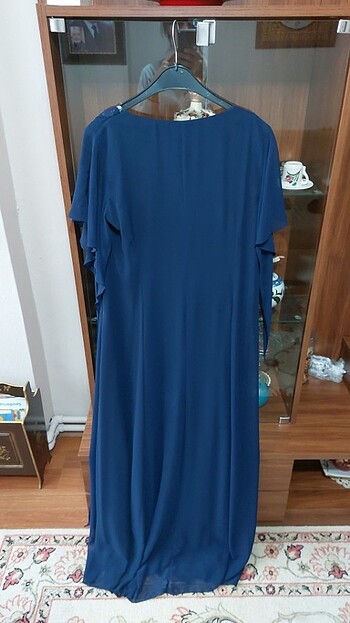 Gece mavisi abiye elbise - Görsel 5