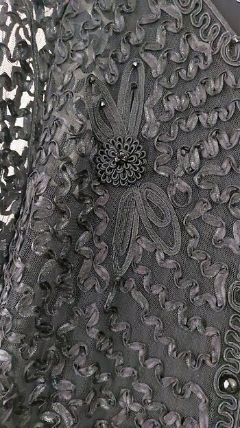 İç elbiseli ve özel ceketli abiye elbise - Görsel 7