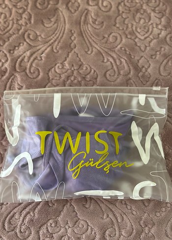 Mor Strappy Bohem Midi Kadın Mayo - Görsel 3