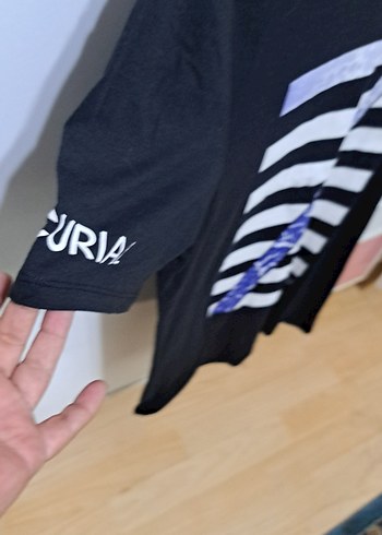 Diğer Mor Baskılı Erkek Tişörtü, Kısa Kollu