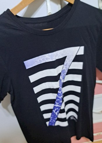 l Beden Mor Baskılı Erkek Tişörtü, Kısa Kollu