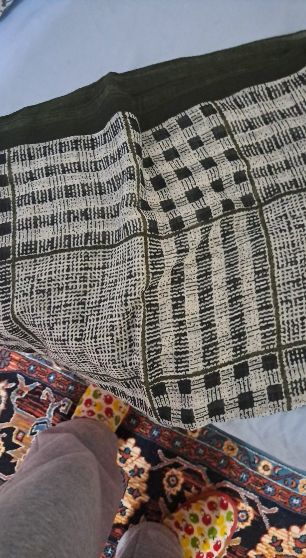 Bohem Gri Uzun bayan şal eşarp - Görsel 3