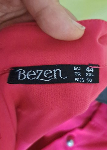 Bordo Uzun Kollu Düğmeli Kadın Tunik - Görsel 4