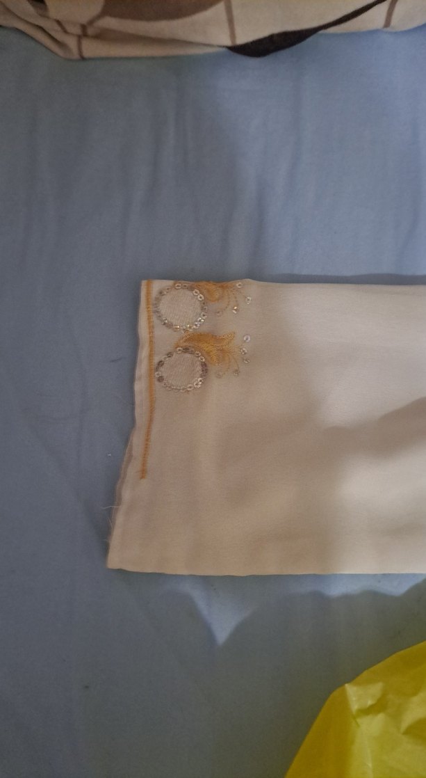 Uzun Kollu Beyaz Nakışlı Bohem Elbise - Görsel 4