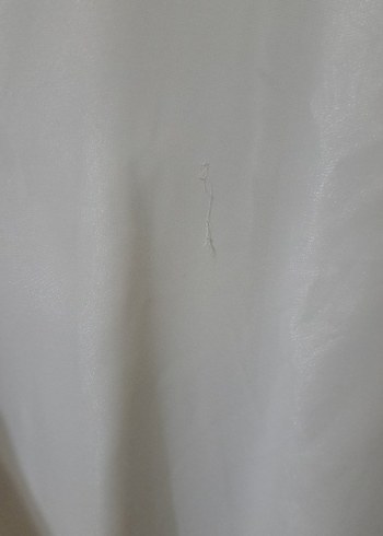 Beyaz Keten Uzun Abiye Elbise - Görsel 3