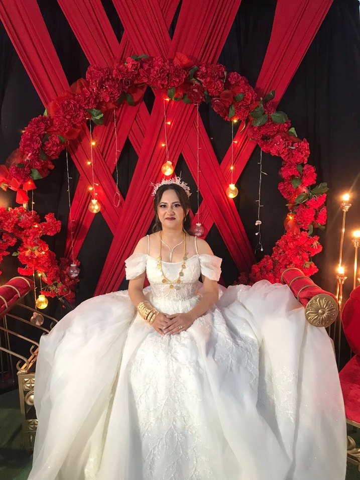 Straplez Uzun Prenses Gelinlik Beyaz - Görsel 3