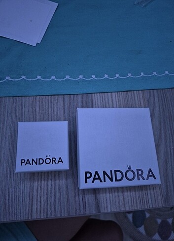 Pandora 7 bileklik 5 charm 5 küçük canta