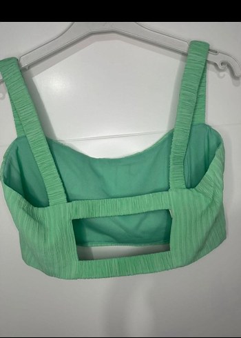 Yeşil Pilili Straplez Mini Büstiyer - Görsel 2