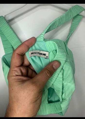 Yeşil Pilili Straplez Mini Büstiyer - Görsel 3