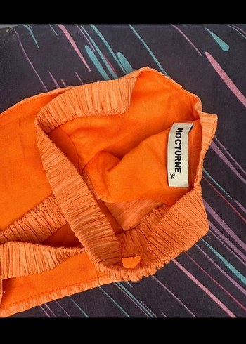 Turuncu Çizgili Kadın Bustiyer - Görsel 2