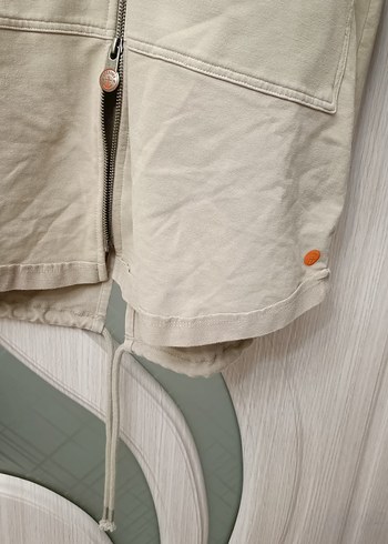 Bej Kapüşonlu Uzun Kadın 2 iplik tunik  veya elbise - Görsel 8