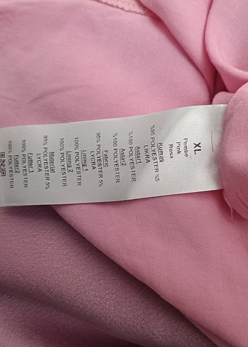 Zincir Detaylı Pembe Midi Elbise - Görsel 11