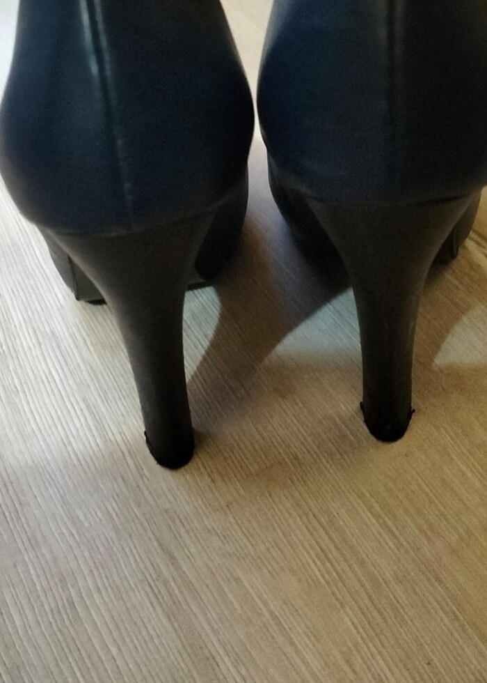 Yüksek topuk mavi ayakkabi - Görsel 2