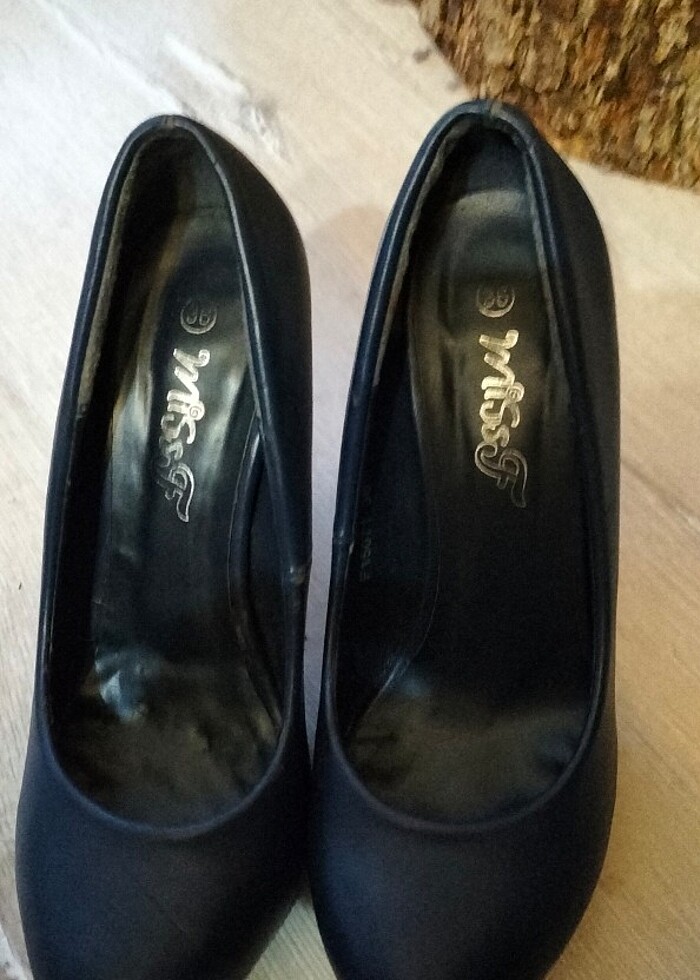 Yüksek topuk mavi ayakkabi - Görsel 4