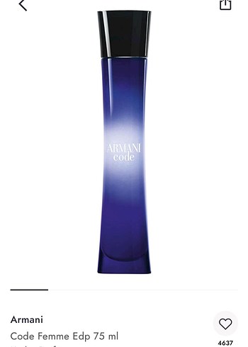 Armani Code Femme Edp 75 ml Kadın Parfümü