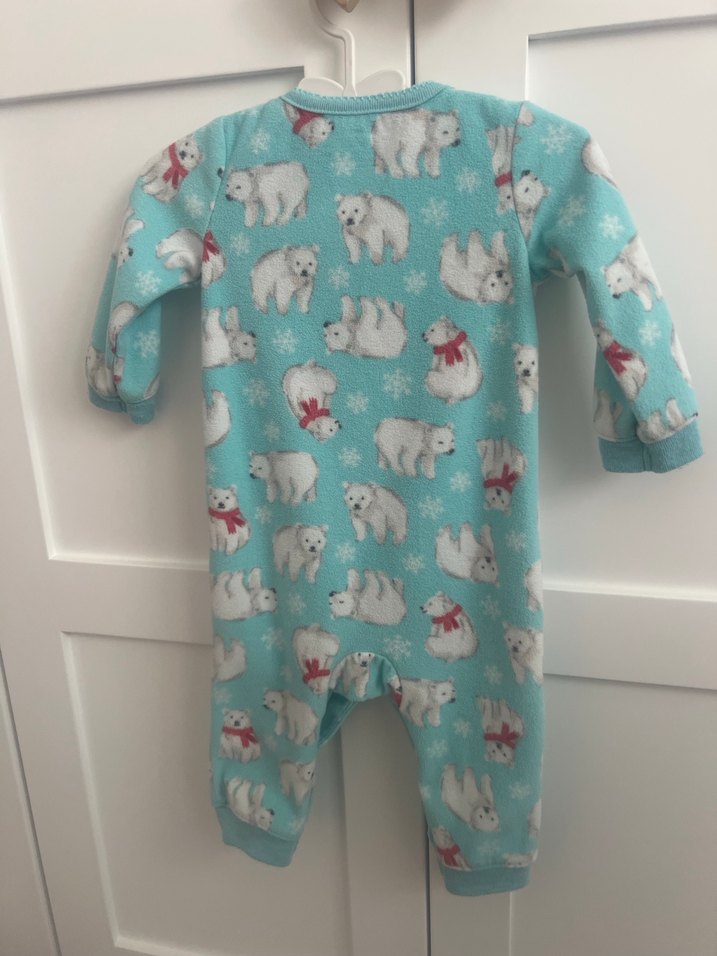 Turkuaz Desenli Bebek Tulum - Görsel 3