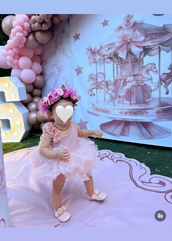 Doğum günü elbisesi kız bebek - Görsel 6