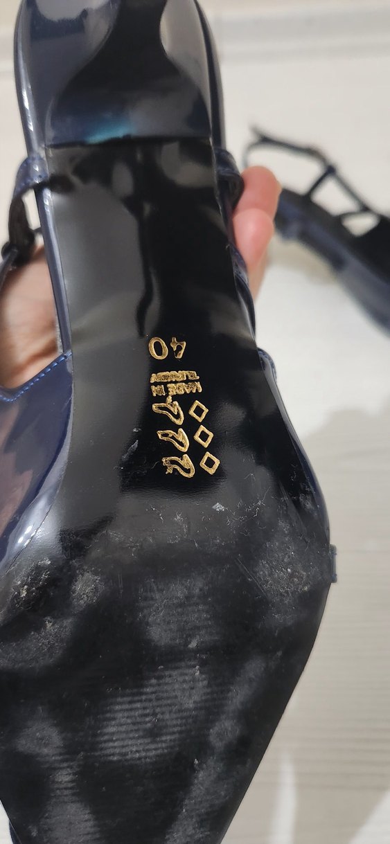 Lacivert Tokalı Stiletto Topuklu Kadın Ayakkabı - Görsel 4