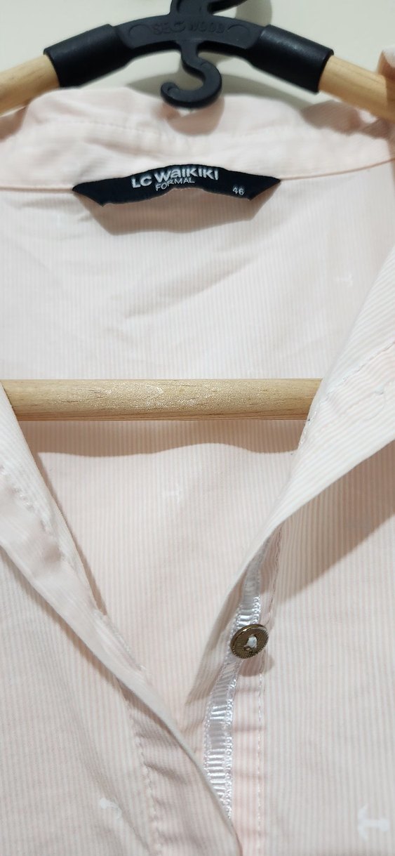 Kadın Uzun Kollu Keten Gömlek - Görsel 3