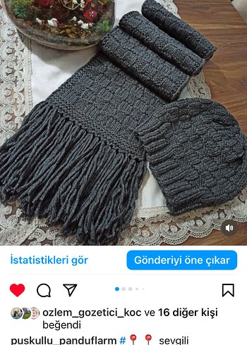 Erkek Bere ve Atkı Seti - Görsel 5