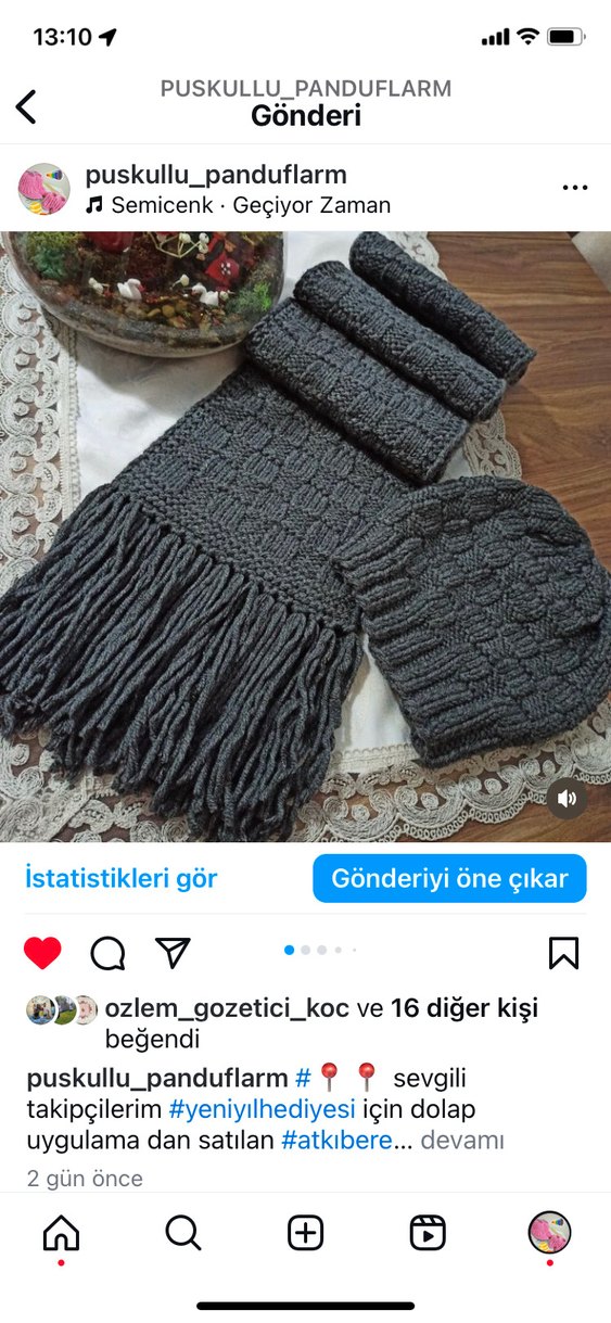 Erkek Bere ve Atkı Seti - Görsel 5