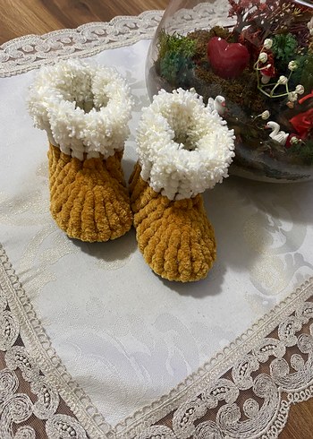 Kız Çocuk Bohem Örgü bot Panduf - Görsel 3