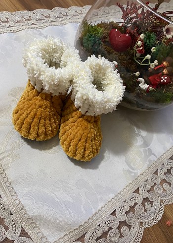 Kız Çocuk Bohem Örgü bot Panduf - Görsel 5