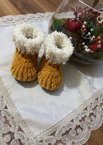 Kız Çocuk Bohem Örgü bot Panduf - Görsel 6