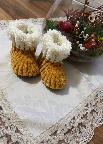 Kız Çocuk Bohem Örgü bot Panduf - Görsel 4