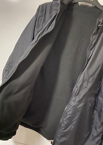 Siyah Kadın Fermuarlı mont - Görsel 5