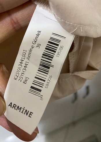 Bej Düğmeli Kadın tunik Gömlek - Görsel 5