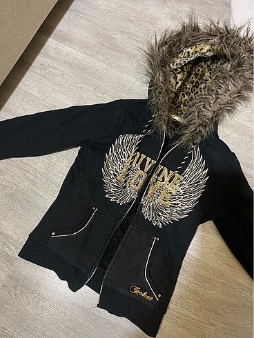 coolcat vintage y2k fermuarlı sweatshirt