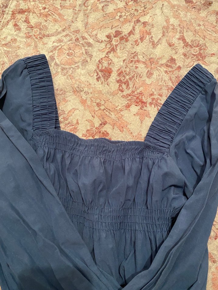 Uzun Kollu Fırfırlı Bluz - Görsel 4