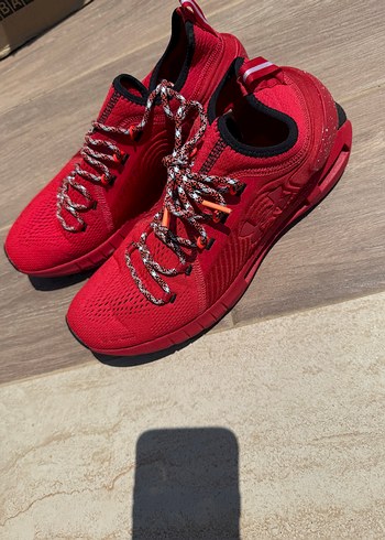 Kırmızı Renkli Erkek Bağcıklı Spor Ayakkabı - Görsel 4