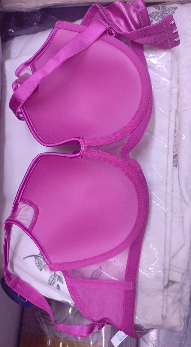 Pembe Düz Renk Destekli Sütyen - Görsel 2