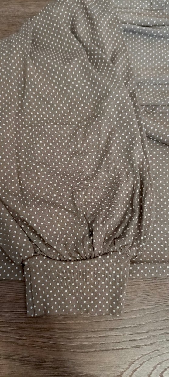 Bej Bol Kesim kız çocuk Kumaş şalvar - Görsel 3