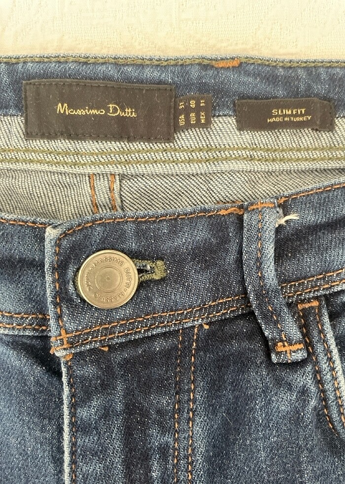 MASSIMO DUTTI ERKEK SLIM FIT JEAN PANTOLON - Görsel 3