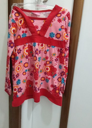 Çiçek Desenli Bohem Kız Bluzu